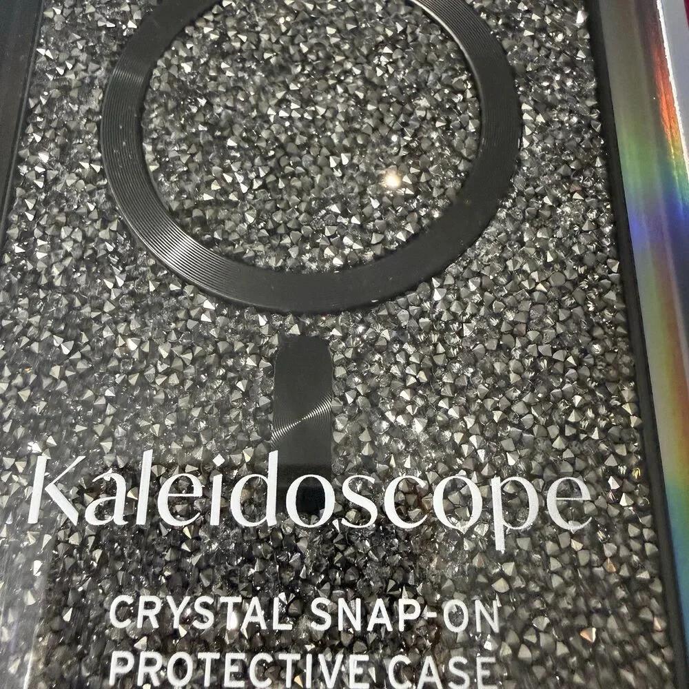 Pink Sky Phone Case Sparkle Glitter Crystals iPhone 16 Pro Max Kaleidoscope New
